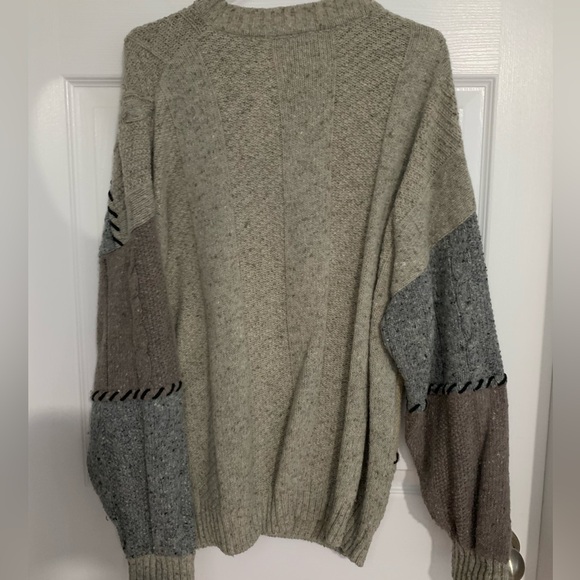 Patchwork wool FALCARO sweater - Picture 6 of 12